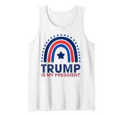 Trump 2024 Patriotische Männer & Frauen USA Flagge Rot Weiß & Blau Tank Top von Donald Trump Gift Shop