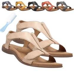 Donubiiu Hautverstellbare orthopädische Sandalen, Orthosun Sandalen, Orthosun Sandalen Damen, skin-adjustable-orthotic-sandals-2 (Cremefarben,40) von Donubiiu