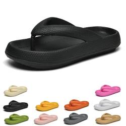 Donubiiu Orthoslipper Original Bergxperten Damen Herren,Orthoslipper - das Original für Maxirnalen Komfort, Flip-Flops (40/41EU,Schwarz) von Donubiiu