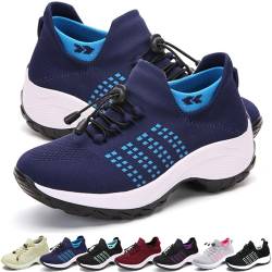 Orthofit, Orthofit Komfortschuhe für Frauen, Orthofit Schuhe Damen-, Modische Atmungsaktive Sportschuhe (Blau, 44 EU) von Donubiiu