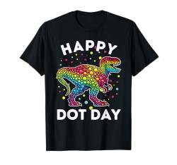 Funny T Rex Dinosaurier Dot Day Mehrfarbig Polka Dot Grafik T-Shirt von Dot Day Wear for Boys Girls Men Women Dot Apparel