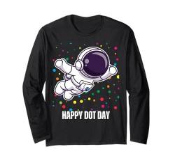 Lustige, niedliche Punkte-Grafik, mehrfarbig Langarmshirt von Dot Day Wear for Boys Girls Men Women Dot Apparel