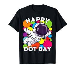 Lustiger niedlicher Astronauten-Punkt-Tag, mehrfarbig, gepunktete Grafik T-Shirt von Dot Day Wear for Boys Girls Men Women Dot Apparel