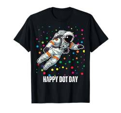 Lustiger niedlicher Astronauten-Punkt-Tag, mehrfarbig, gepunktete Grafik T-Shirt von Dot Day Wear for Boys Girls Men Women Dot Apparel