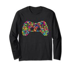 Lustige Dots Gaming Lover Spieler Dot Day Männer Jungen Langarmshirt von Dots Gaming Dotted Dot Day Sport