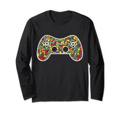 Lustige Dots Gaming Lover Spieler Dot Day Männer Jungen Langarmshirt von Dots Gaming Dotted Dot Day Sport