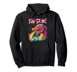 Kaiju Drache Regenbogen Anime Manga Pullover Hoodie von Drache Kaiju Geschenk für Damen Herren & Kinder