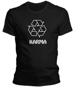 DragonHive Herren T-Shirt Karma, Größe:XXL, Farbe:Schwarz von DragonHive