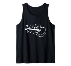 Gitarrist Drawn Line Art Gitarre Tank Top von Drawn Guitar Player Guitarist Apparel