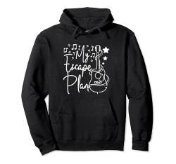 Mein Fluchtplan spielt Gitarre Pullover Hoodie von Drawn Guitar Player Guitarist Apparel