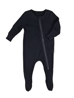 DreamBuy Unisex Baby Reißverschluss Kleinkind-Schlafanzüge (2-3 Jahre, Schwarz) von DreamBuy