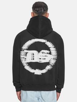 Dropsize Heavy Oversize Blurred Logo Hoodie von Dropsize