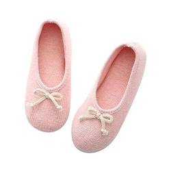 DuBiytlk Schuhe Damen Espadrilles FüR Damen Sportschuhe Damen-Baumwollschuhe, dünne Postpartum-Umstandsschuhe, Innenboden-Heimschuhe Sneaker Slip On Damen Ballerinas Damen Leichte (Pink, XS) von DuBiytlk