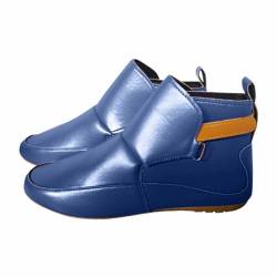 DuBiytlk Winterstiefel Damen Wasserdicht Winterschuhe Damen Damenstiefel Winter Damen Stiefeletten Round Toe Low Wedge Heel Stiefel Schuhe Stiefel Herren Jack Schuhe Herren Winterstiefel (Blue, 37) von DuBiytlk