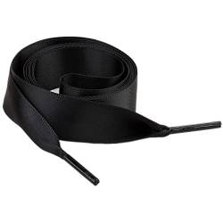 4 Paar Satin Schnürsenkel,100cm lang,2cm breit Universeller Flache Schnürsenke,Reißfeste Schuhbänder zum Binden Ersatz Shoelaces für Alle Unisex Casual Canvas Schuhe unterschiedlicher Größe,Schwarz von Duories