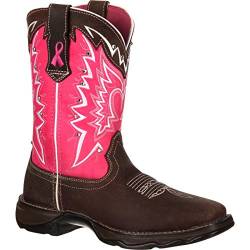 Durango Damen Rd3557 Traditionelle Cowboystiefel, Dunkelbraun und Rosa, 38 EU von Durango