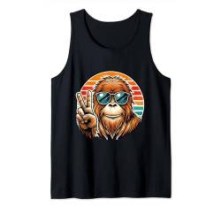 Retro Peace Orang-Utan Affe mit Sonnenbrille Meme Tank Top von Dustweardesign - Tiere & Frieden Memes