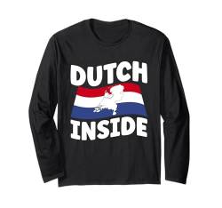 Niederlande Flagge Langarmshirt von Dutch Gifts for Boys Women Men