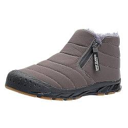 Dwevkeful Turnschuhe Herren, Winter Outdoor Gefüttert Laufschuhe Winterschuhe rutschfest Leicht Dämpfung Flach Joggingschuhe Freizeitschuhe Atmungsaktive Bequeme Warm Turnschuhe Sportschuhe von Dwevkeful