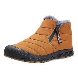 Dwevkeful Turnschuhe Herren, Winter Outdoor Gefüttert Laufschuhe Winterschuhe rutschfest Leicht Dämpfung Flach Joggingschuhe Freizeitschuhe Atmungsaktive Bequeme Warm Turnschuhe Sportschuhe von Dwevkeful