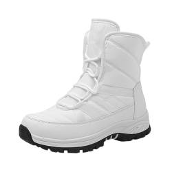 damen winterstiefel gefüttert wasserdicht, Winterboots Damen, Rutschfeste Leicht Winterboots Winterstiefel Wildleder Gefütterte Warm Stiefel Schneestiefel Winddicht Winterschuhe Schlupfstiefel von Dwevkeful