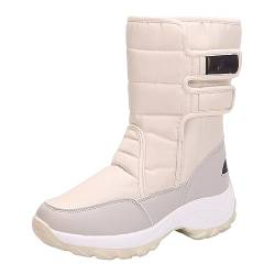 winter boots women, Winterstiefel Damen Gefüttert, Rutschfeste Winddicht Leicht Winterschuhe Winterboots Wildleder Warm Stiefel Schlupfstiefel Winterstiefel Schneestiefel von Dwevkeful