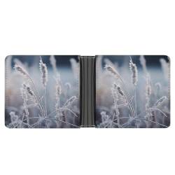 Dwrepo Herren-Ledergeldbörse Bifold Wallet für Männer Frost Grass Slim Wallet mit mehreren Karten Klassischer Passcase Herren Kartenhalter, schwarz, Einheitsgröße, klassisch, schwarz, Einheitsgröße, von Dwrepo