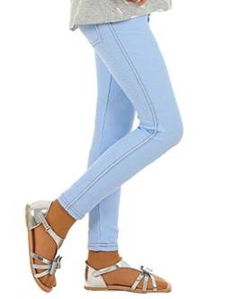 Dykmod Mädchen Frühling Leggings Leggins Jeans-Optik Look Jeggings Treggings hk135 158 Hellblau von Dykmod
