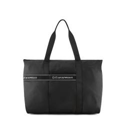 EA7 für Damen. 289501_4R942 Faltbare Shopper-Tasche schwarz (OSFA), Lässig, Polyester von EA7