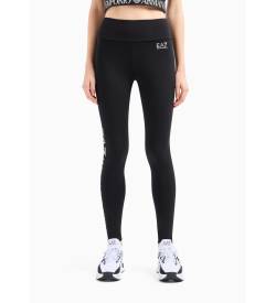 EA7 für Damen. 3DTP53_TJ01Z Leggings Core Lady Hohe Taille schwarz (M), Sportlich, Baumwolle, Multisport von EA7