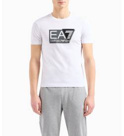 EA7 für Herren. 3DPT81_PJM9Z Sichtbarkeits-T-Shirt weiß (XL), Lässig, Baumwolle, Kurzarm von EA7