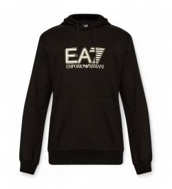 EA7 für Herren. 6DPM62_PJVRZ Sweatshirt Fleece schwarz (L), Lässig, Baumwolle, Langarm von EA7