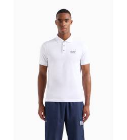 EA7 für Herren. 8NPF04_PJM5Z Core Poloshirt weiß (XL), Lässig, Baumwolle, Kurzarm von EA7