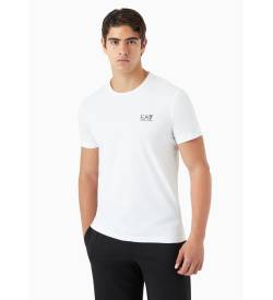 EA7 für Herren. 8NPT51_PJM9Z Core Identity Pima-T-Shirt weiß (M), Lässig, Baumwolle, Kurzarm von EA7