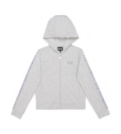 EA7 für Jungen. 3DFM11_FJTXZ Sweatshirt Train Glänzend off-white (12Años= 154cm), Weiß, Lässig, Sportlich, Baumwolle, Laufen, Sportbekleidun von EA7