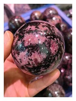 EACTEL 1 STÜCK Natürliche Rosestone Quarzkristalle Edelsteine ​​​​Ball Spirituelle Heilkugel Glücksstein ZANLIIYIN (Material : 61-70mm) von EACTEL