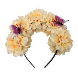 Blumen-Haarband für Reisen, Fotografieren, Frühling, Mädchen, ethnischer Haarreif, Hochzeit, Party, Braut, Haarband von EBVincxmk