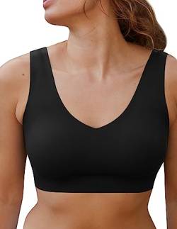 EBY Damen Schwarz Wireless Bralette-L BH, Blickdicht, Large von EBY