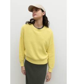 ECOALF für Damen. GAKNCEDAR0650WS23-528 Gelbes Zedernholz Pullover (XS), Lässig, Langarm, Bio-Baumwolle, Nachhaltig von ECOALF