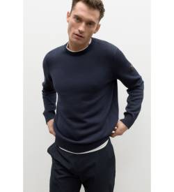 ECOALF für Herren. GAKNTAILA0650MS23-161 Tailalf Strickpullover navy (L), Lässig, Leinen, Langarm, Bio-Baumwolle, Nachhaltig, Marine von ECOALF