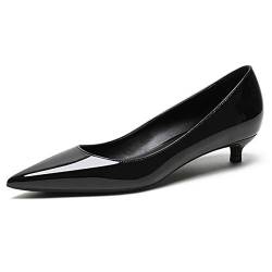 EDEFS Damen Basic Pumps,Kitten-Heel Schuhe,Elegante Pumps Schuhe,3.5cm Low Heel Pumps Größe 44 von EDEFS