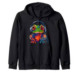 EDM Festival Frog Electronic Music Lover Kapuzenjacke von EDM DJ Festival Outfit für Männer und Frauen