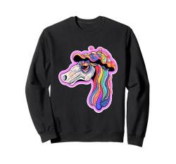 Trippy Skull Horse Psychedelic EDM Rave Sweatshirt von EDM DJ Festival Outfit für Männer und Frauen