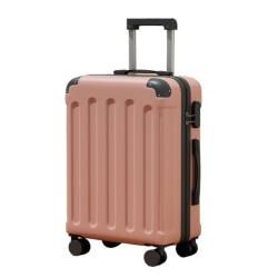 EETYREBR Koffer Passwort Boarding Koffer Trolley Koffer Koffer Tasche Männer Und Frauen Universal Rad 22 Zoll Langlebig Handgepäck(Pink,22in) von EETYREBR