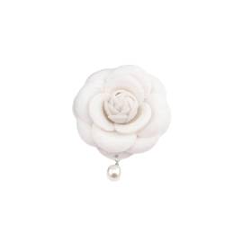 EILJSF 3 teile/satz 70mm Wolle Perle Herren Rose Blume Revers Brosche Pin Plüsch Tuch Rose Broschen Für Frauen Hochzeit Broschen mit Perle Anhänger von EILJSF