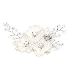 Braut Hochzeit Kristall Perle Haarnadeln Silber Kristall Clips Perlen Haarspange Kopfschmuck Haar Braut L5z6 Zubehör F von EIRZNGXQ