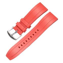 EIWOFER 24 mm Gummiharzarmband, kompatibel mit G-Shock GA2000 GA2200 GA-2200M PRG600 PRW6600 Uhrenarmband-Zubehör for Herren(Red) von EIWOFER