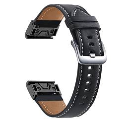 EKINS 22 x 26 mm Schnellverschluss-Smartwatch-Armbänder für Garmin Fenix 7X 7 6 6X Pro 5X 5Plus 3HR 935 945, Lederarmband, For Fenix 6X 6X Pro, Achat von EKINS