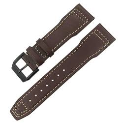 EKSIL Uhrenarmband für IWC IW3777 IW3270 Mark 18 Big Pilot's Watch Armband aus weichem Rindsleder, 20 mm, 21 mm, 22 mm, Lederarmband, 20 mm, Achat von EKSIL