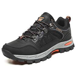 EKsma Herren Wanderschuhe Leichte rutschfeste Wanderschuhe Outdoor Trailing Trekking Camping Wanderschuhe(Black,EU 42) von EKsma